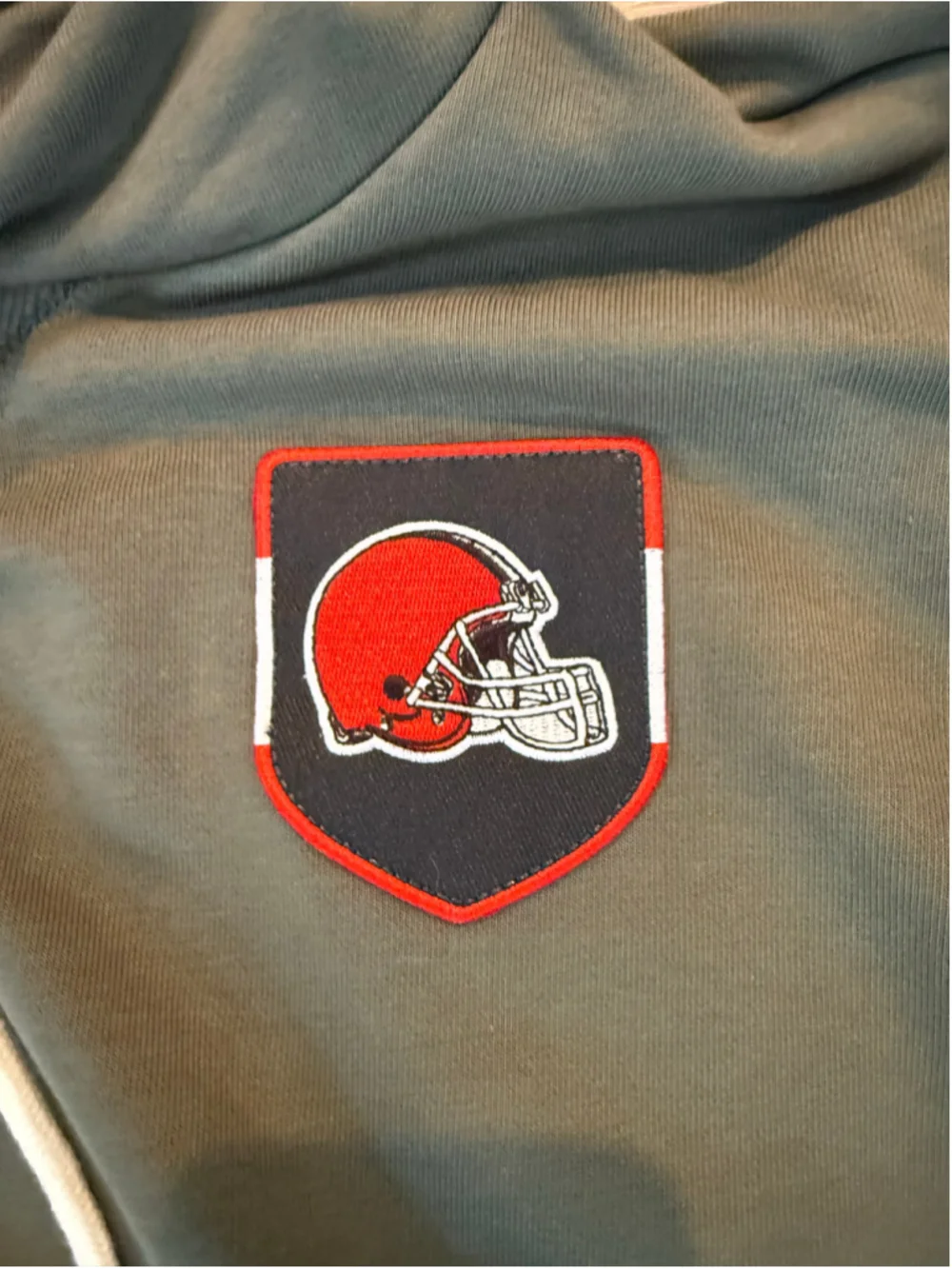 Men's Nike Cleveland Browns Salute to Service Hoodie, Olive, Size M